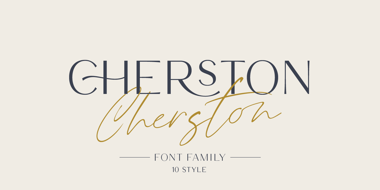 Beispiel einer Cherston-Schriftart